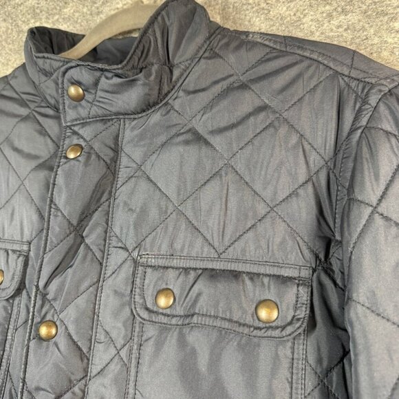 Gap Men's Water Resistant Fisherman Quilted Navy Blue Barn Chore Jacket Size MEA - Picture 4 of 15